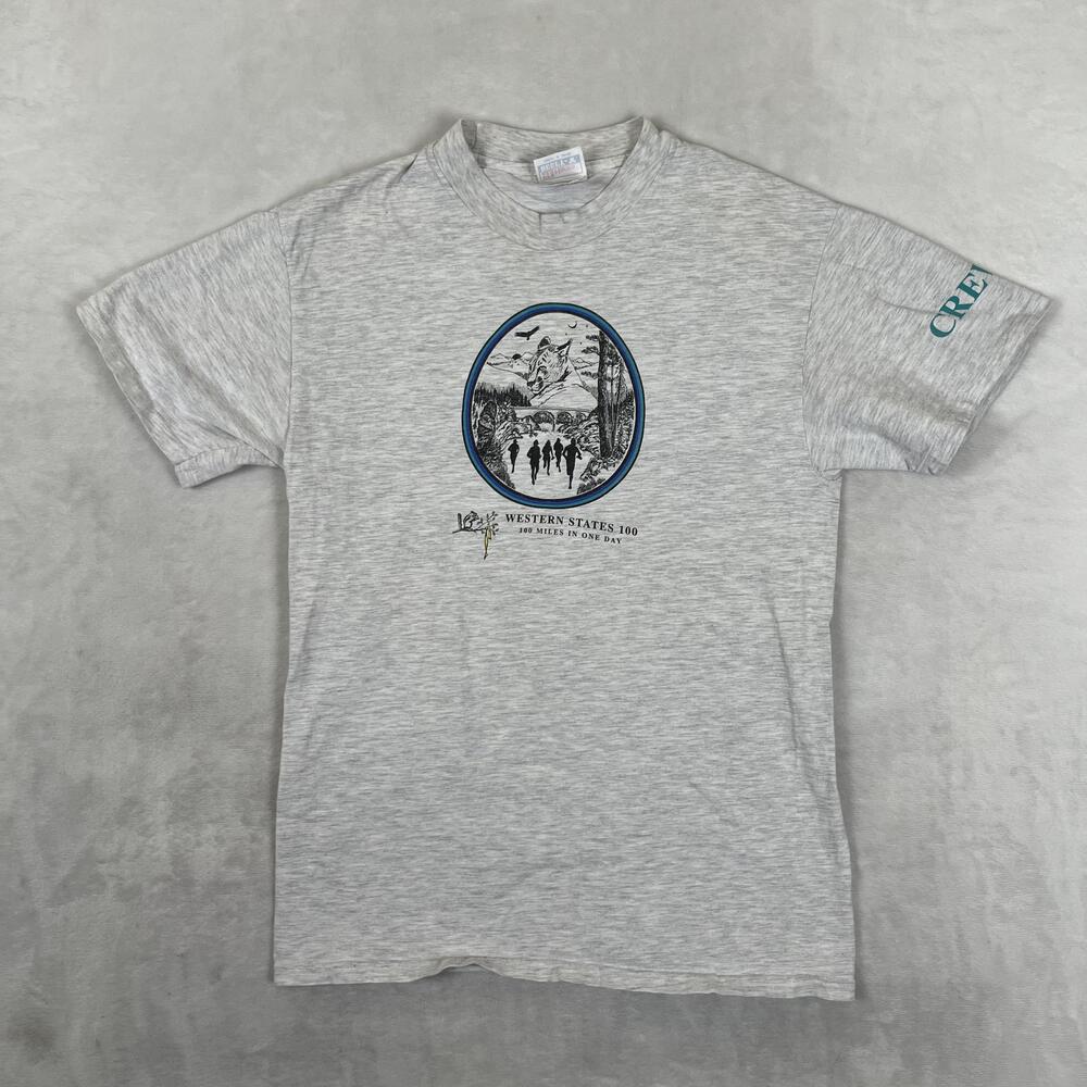 Vintage Western States 100 Running Marathon Race T-Shirt Mens M Single Stitch